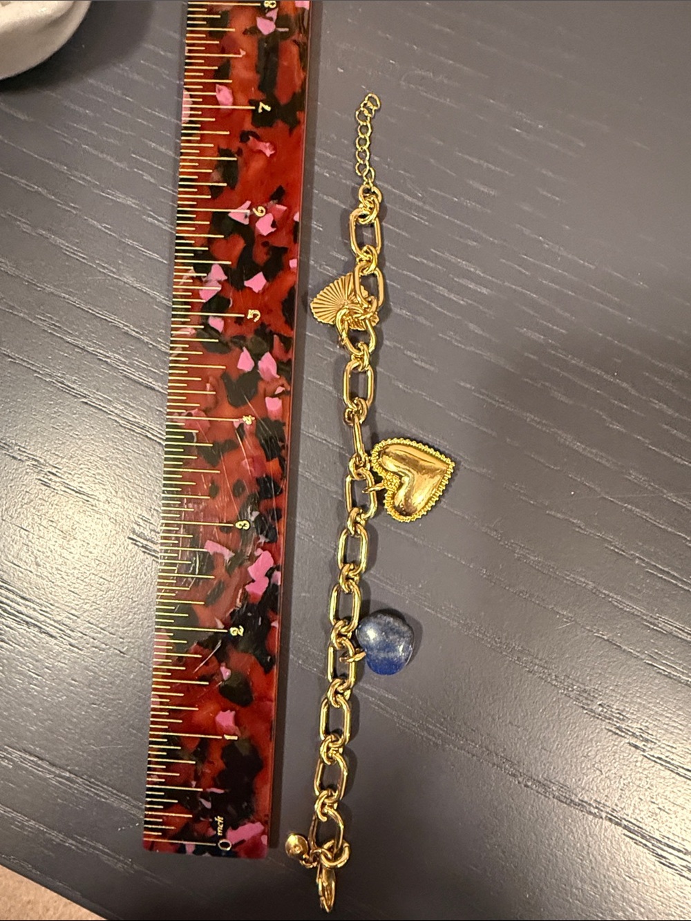 Madewell Gold Heart Pendant Necklace with Matching Charm Bracelet like new - Picture 5 of 5